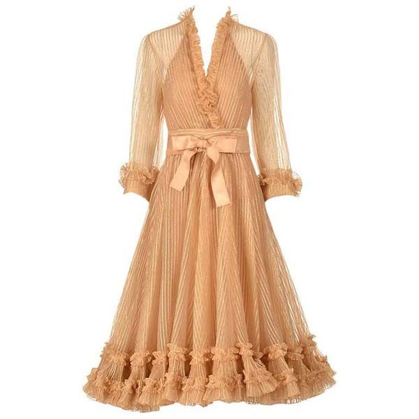 1973 Christian Dior Haute Couture Gold Cocktail Dress by Marc Bohan 1973 Christian Dior Haute Couture Gold Cocktail Dress by Marc Bohan