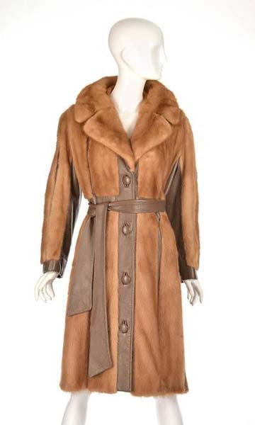1970s Aladino Stefani Originals Mink and Leather Coat