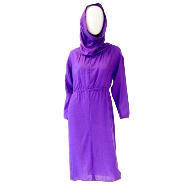 purple hooded dress Lilac Sweater Dress - Zip-Front Sweater Dress - Hooded Mini Dress