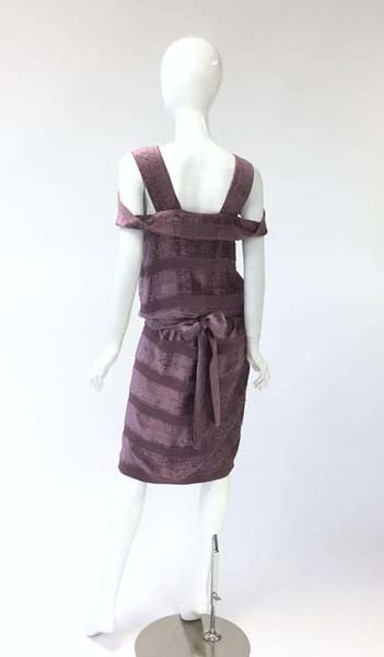 bottega purple dress Silk mini dress