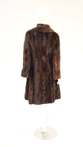 1980's Oscar de la Renta Multi Hued Brown Sable Fur Coat