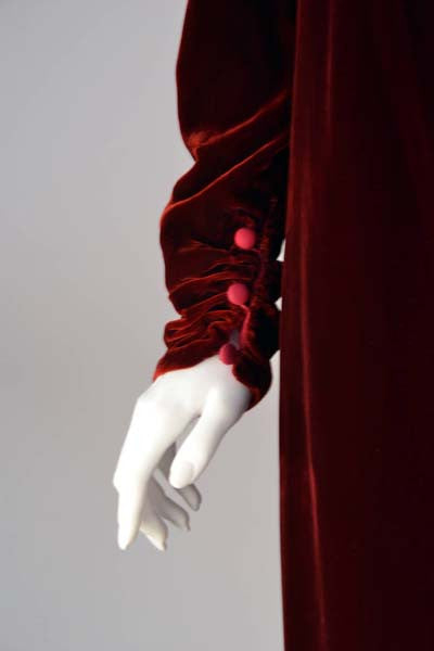 1980s Sant'Angelo Wine Velvet Gown