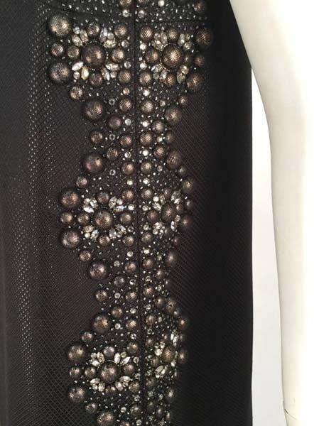 21st Century Black Studded Gucci Dress