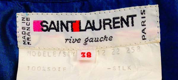1970s Yves Saint Laurent High Low Ruffle Dress