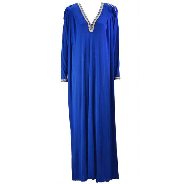 Vintage Royal Blue Kenza Kaftan - MRS Couture Vintage Royal Blue Kenza Kaftan - MRS Couture