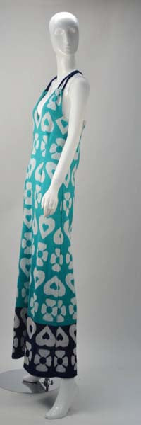 1960s Lanvin Hearts and Flowers Print Dress