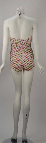 1950s Rose Marie Reid Glove Motif Junior Swimsuit