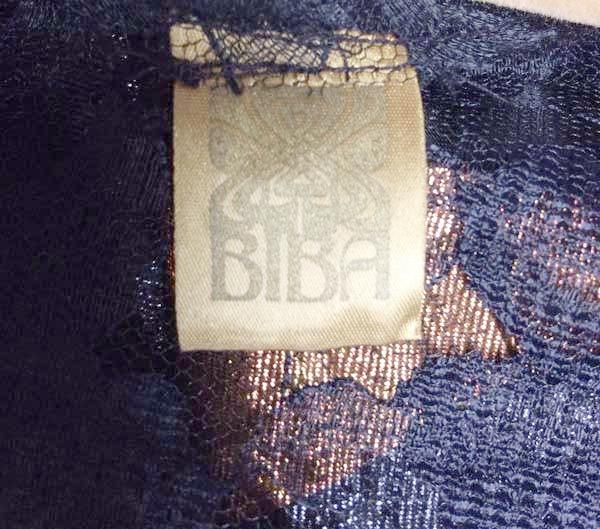 1970s Biba Sheer Lace Dress