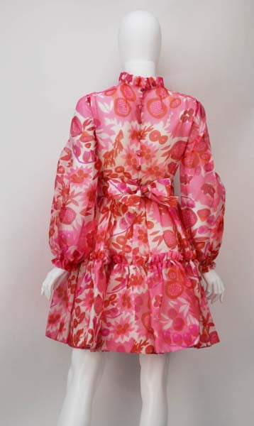 1960s Mollie Parnis Vivid Mini Dress