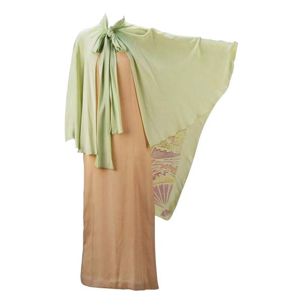 1970s Bill Blass Two Piece Silk Evening Ensemble