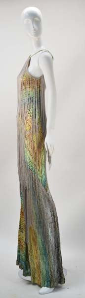 Spectacular Missoni Multi Color Knit Halter Dress with Fringe - MRS Couture Spectacular Missoni Multi Color Knit Halter Dress with Fringe - MRS Couture