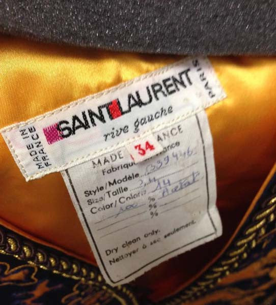 1960s Saint Laurent Rive Gauche Dragon Print Vest
