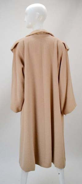 1940s Gilbert Adrian Blush Pink Wool Coat