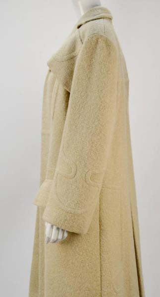 1940s Gilbert Adrian Light Tan Wool Coat