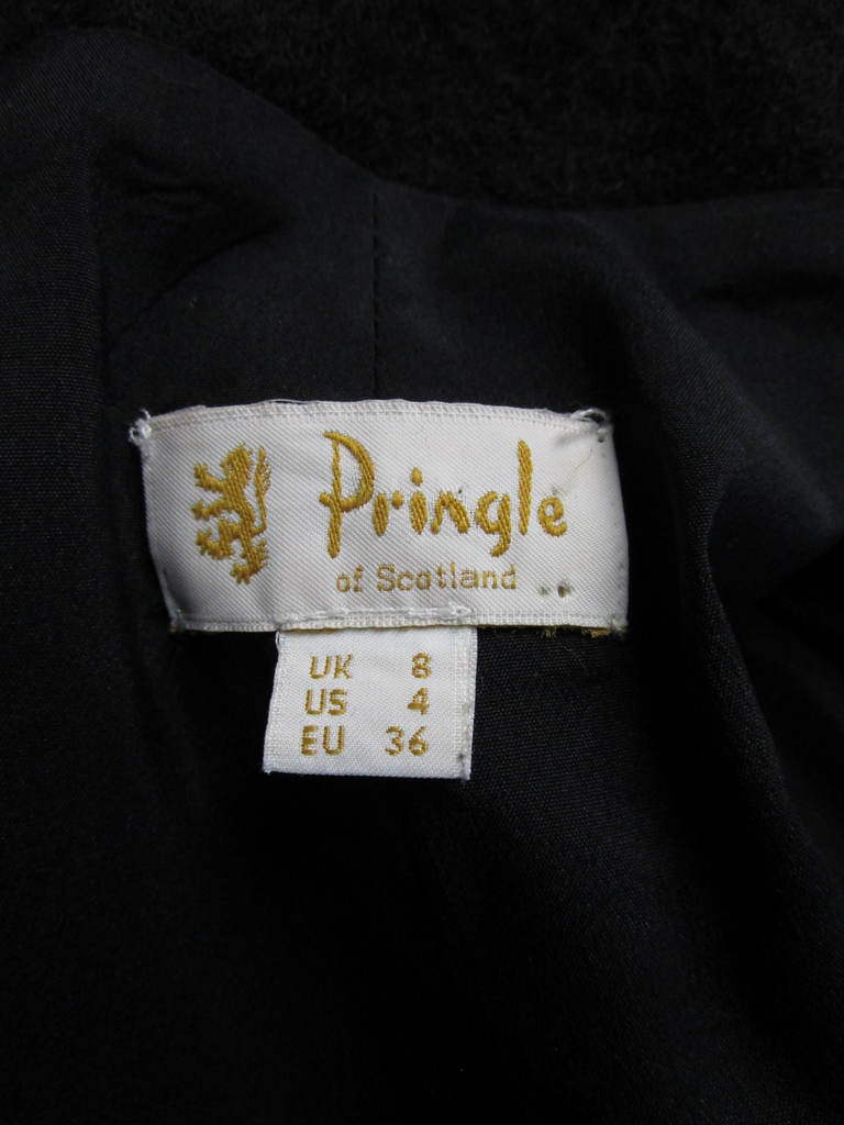 Black Wool Pringle of Scotland Coat